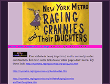 Tablet Screenshot of nycmetro.raginggrannies.org